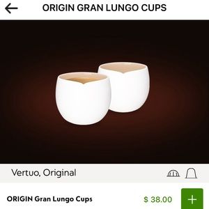 4 (four) Gran Lungo Coffee Mug - porcelain